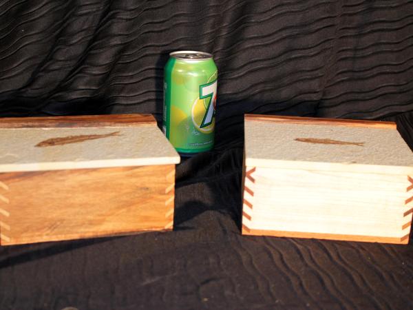 Keepsake Box (with Authentic Imbedded Fossil Lid)