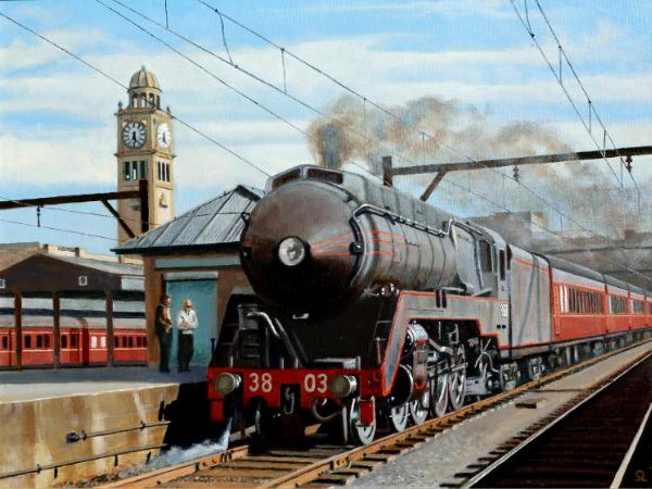 Locomotive 3803 at Sydney Terminal