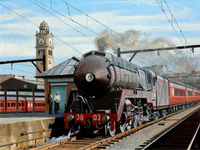Locomotive 3803 at Sydney Terminal