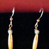 #1 copper and sterling earrings