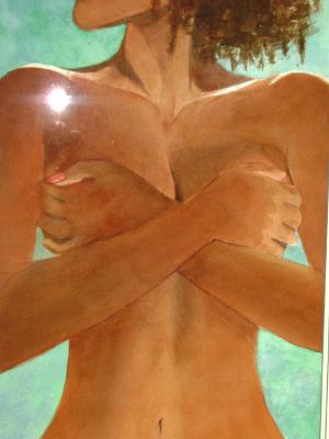 Jasmine' s Modesty ~ Watercolor ~ 18X26 Jasmine' s Modesty ~ Watercolor ~ 18X26