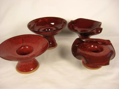Asian Vases with Magma Glaze Asian Vases with Magma Glaze