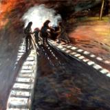 NFS THE JOURNEY, MIDNIGHT CROSSING ACRYLIC 24" x 24"