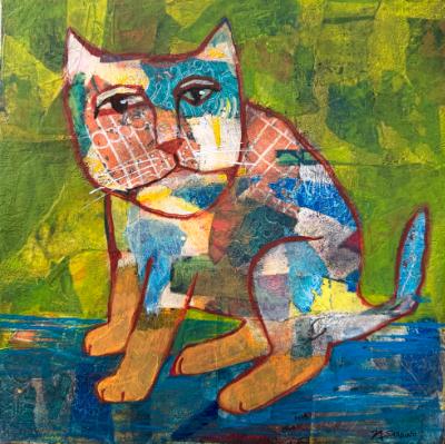Another Cool Cat 12”x12”