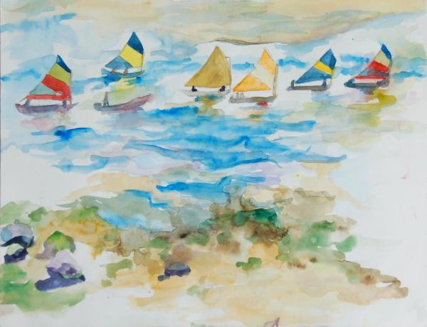 U49 Colorful Sailboats (SOLD)