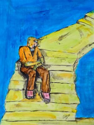 After days of climbing the endless stairs to nowhere, I final gives up. After days of climbing the endless stairs to nowhere, I final gives up.