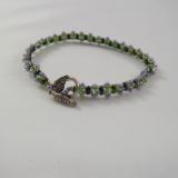 B-19 lavender & lime bracelet