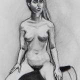 Emily, Seated Nude