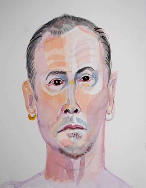 John, Gouache, Frontal