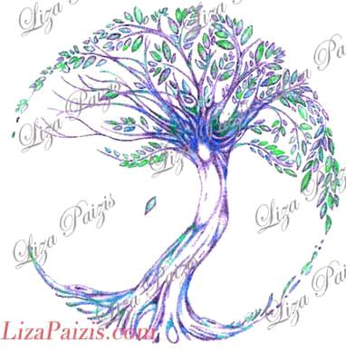 Custom made tree of life tattoo design