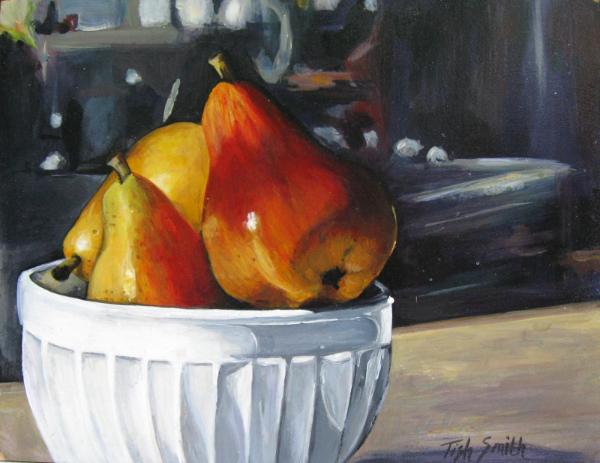 Three Pears in a bowl