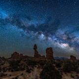 Balanced Rock Wide Angle Nightscape