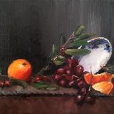 oranges and grapes