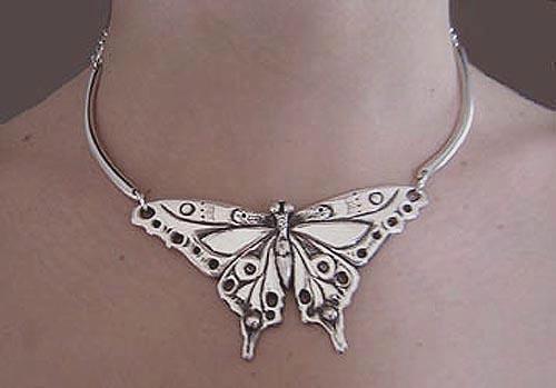 Art Nouveau Butterfly Necklace an original design butterfly choker