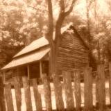 Cades Cove, TN   The Tipton-Oliver Place in the Great Smoky Mountain National Park