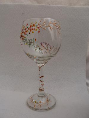 4 seasons wine glass with swarovski crystal 4 seasons wine glass with swarovski crystal