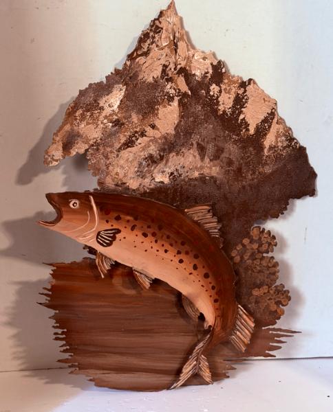 FISH IN SEPIA 3D