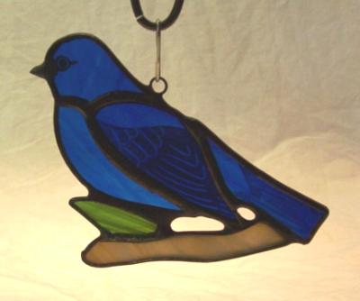 Indigo Bunting Suncatcher Indigo Bunting Suncatcher