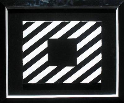 Black Square on Zebra Black Square on Zebra