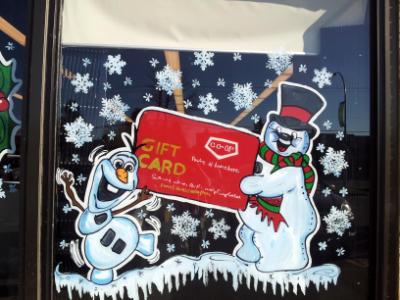 Frosty gift card