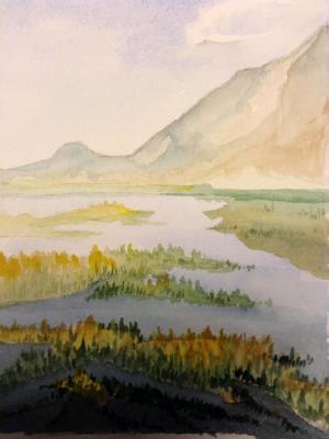 Saltgrass Marsh, Owens Lake Playa (original sold; prints available)