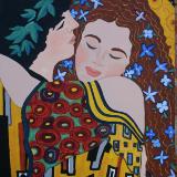 This painting is a Copy after Klimpt style- is is not for sale