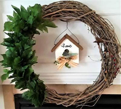 Home Tweet Home Wreath  SOLD