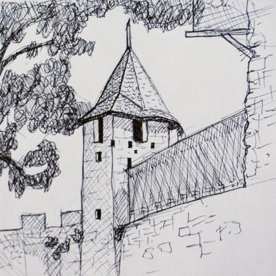 Castle Tower, Carcasonne