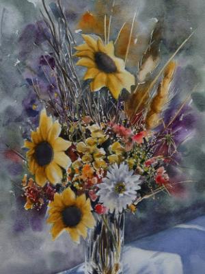 Bouquet of flowers THE SPIRIT OF GEORGIA, 38cm x 56cm, 2019 Bouquet of flowers THE SPIRIT OF GEORGIA, 38cm x 56cm, 2019