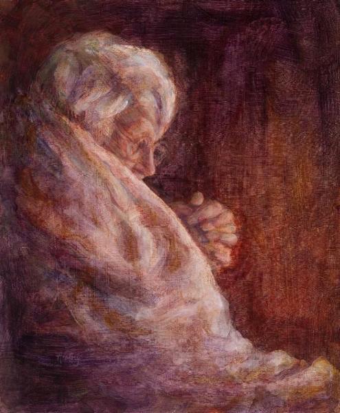 Painting of mom, "The Blessing" done by myself, Ann Cory Painting of mom, "The Blessing" done by myself, Ann Cory