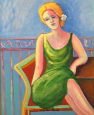 THE GREEN DRESS - SOLD