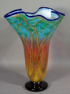 Fluted Vase Savanna Sunset Fluted Vase Savanna Sunset