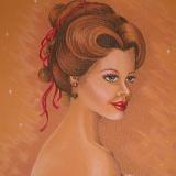 Mrs Claus - Coloured Pencil