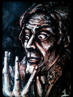 Jack Barrymore: Hyde, ink on paper, 9x12. 2015. Jack Barrymore: Hyde, ink on paper, 9x12. 2015.