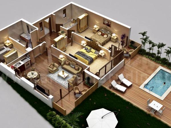 Traditional 3d home floor plan design by floor plan designer, Elko – Nevada