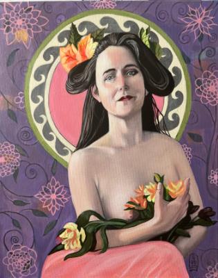 Frankie with Flowers