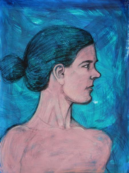 Portrait of Brie (Blue)