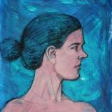 Portrait of Brie (Blue)
