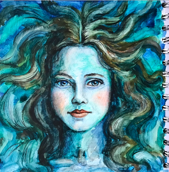 Mermaid 1 (Watercolour)