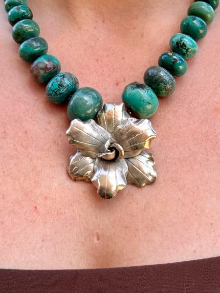 Silver and Turquoise Necklace
