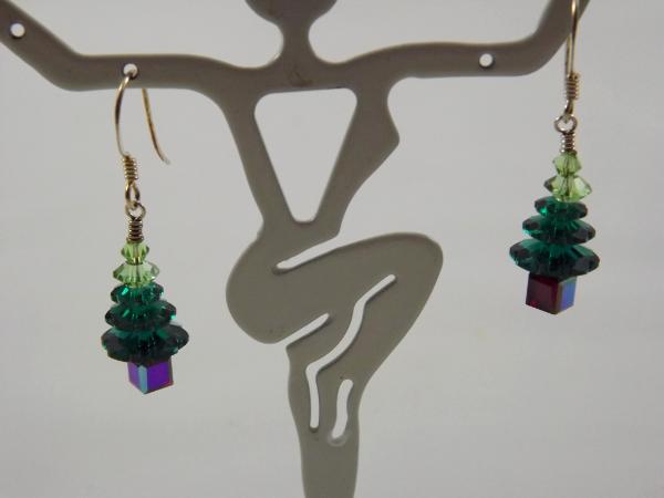 E-42 Swarovski Crystal Tree Earrings