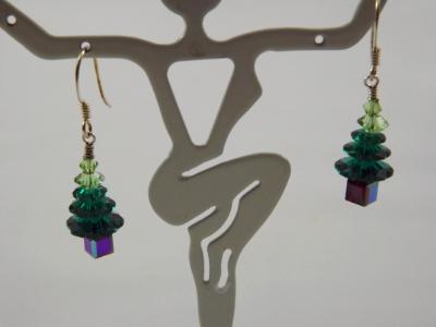 E-42 Swarovski Crystal Tree Earrings E-42 Swarovski Crystal Tree Earrings