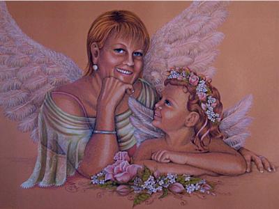 Raphaels Angels - Coloured Pencil