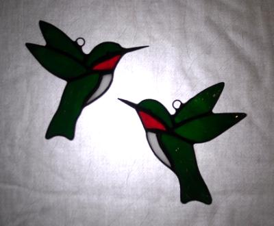 Hummingbird Sun Catcher Pair Hummingbird Sun Catcher Pair