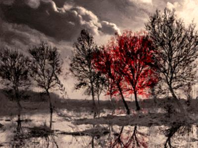 Turn the once snow, Red Turn the once snow, Red