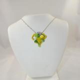 N-84 Green & Yellow Mosaic Necklace