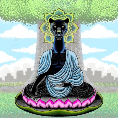 Zen Panther: Under an Oak Tree Zen Panther: Under an Oak Tree