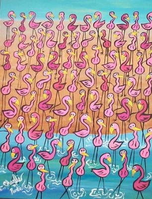 Countless Flamingos