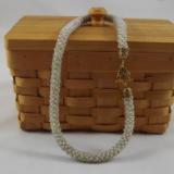 N-51 Light Grey Crocheted Rope Bracelet