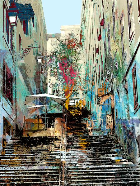 Escalera de Alfama, Lisboa